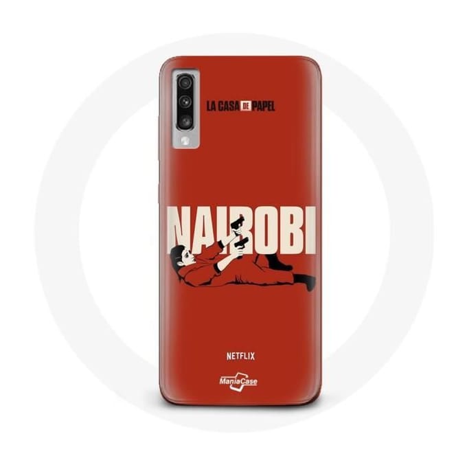 Coque - La casa de papel - Samsung Galaxy A70 - Rouge - Souple - Protection