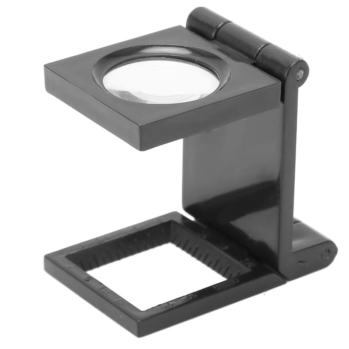 Opvouwbaar Vergrootglas 3 Voudig 10X Optische Glaslens Klein Zakvergrootglas voor Senioren