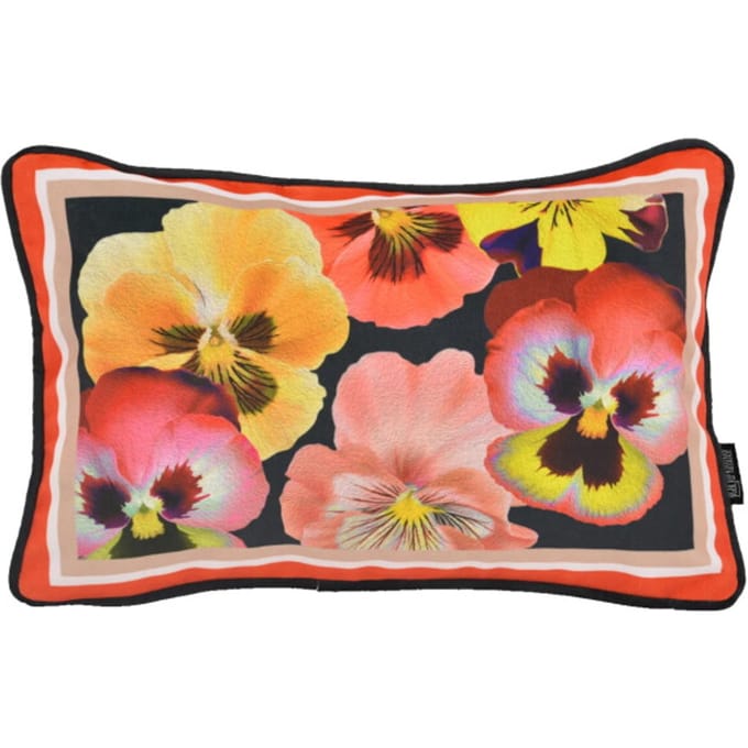 Gek op kussens! Sierkussen velvet flores long | 30 x 50 cm | polyester