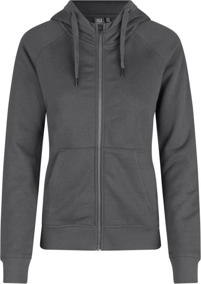 ID Hoodie Core Vest met Rits Dames Zilvergrijs - Maat L