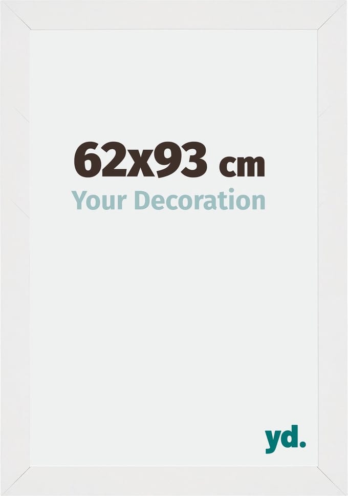 Your Decoration - Fotolijst 62x93 cm - MDF - Wit Hoogglans - Mura