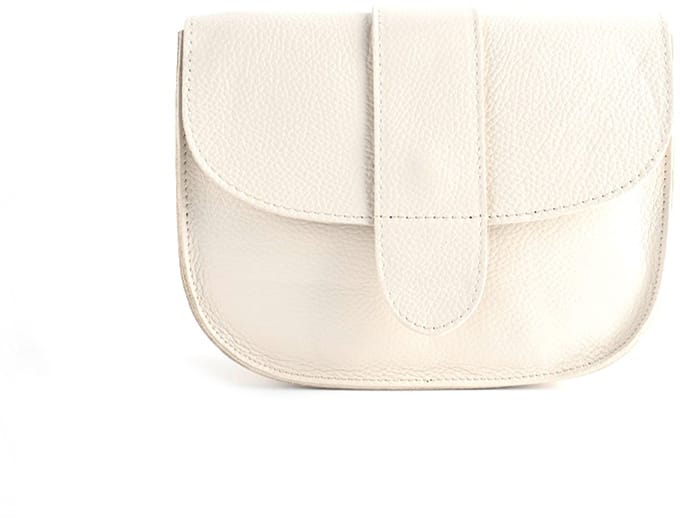 Giuliano lederen schoudertas Elsin - Made in Italy - Dames - Beige