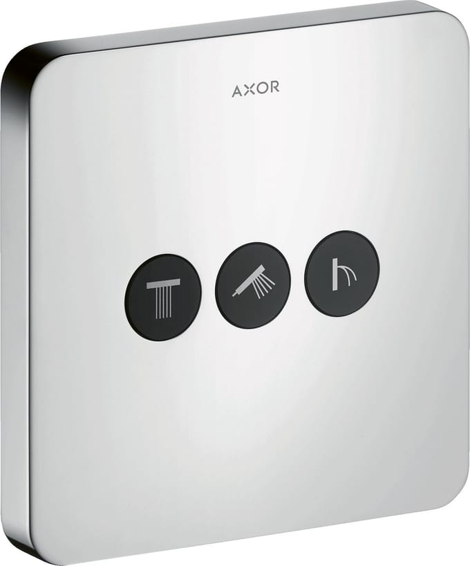 Hans Grohe Hg Shut Off Valve Conc.axor Showerselect Finish Set 3 Outlets Chrome