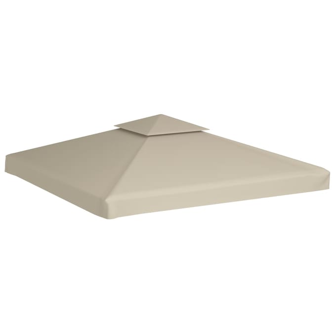 vidaXL - Vervangend - tentdoek - prieel - 310 - g/m² - 3x3 - m - beige