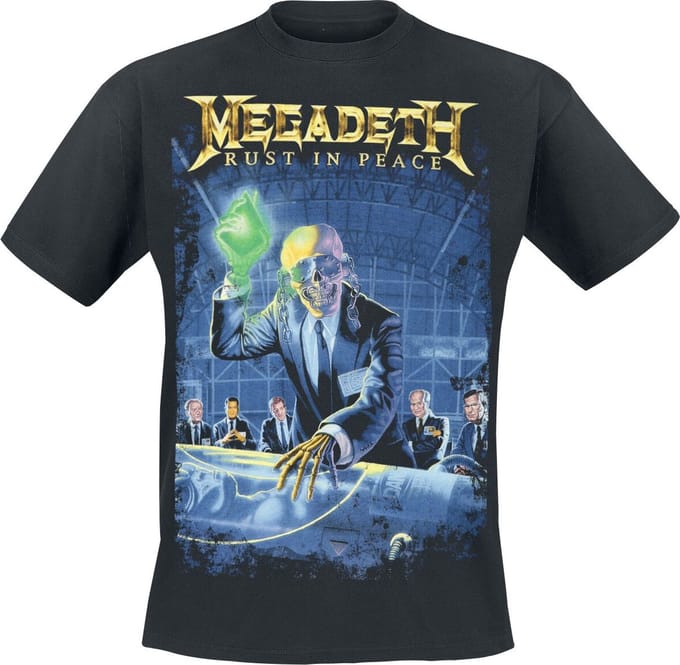 Megadeth T-shirt - Rust in Peace - S tot 5XL - voor Mannen - zwart
