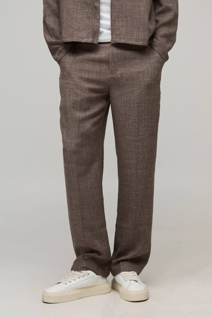 Relaxte Broek met Vaste Taille | Chocolate | Size 28
