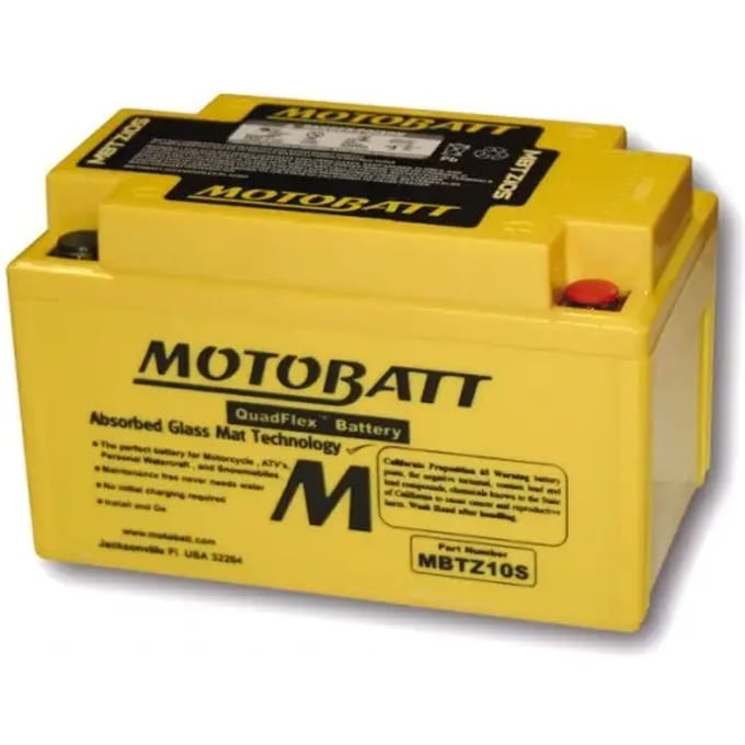 Motorfiets accu Motobatt MBTZ10S (4 poles)