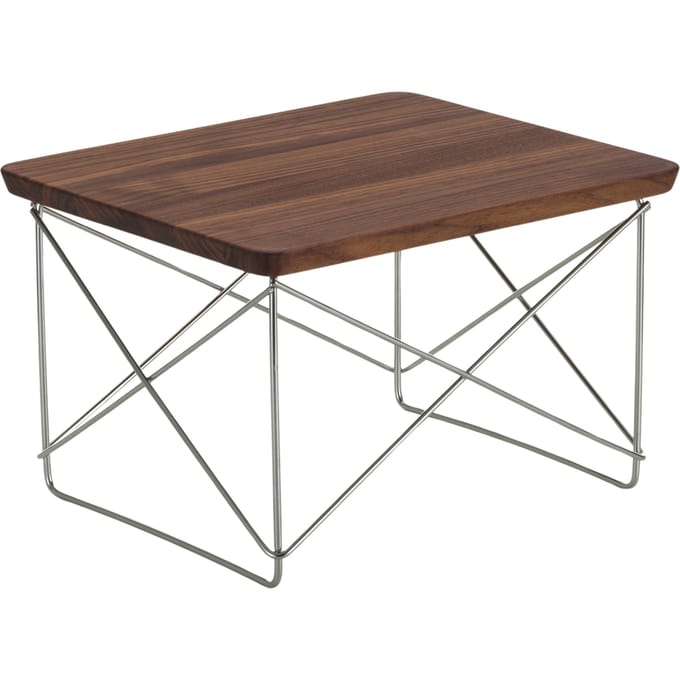 Vitra Bijzettafel LTR - VitraNussbaumMassiv - VitraEdelstahl