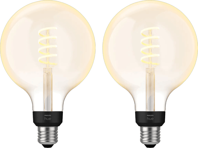 Philips Hue Filament White Ambiance Globe XL 2-pack