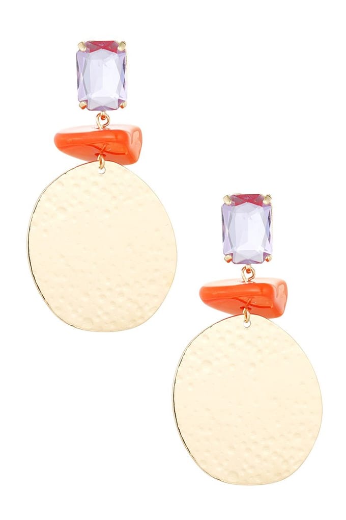 Statement Oorbellen Beach Vibes - Oranje