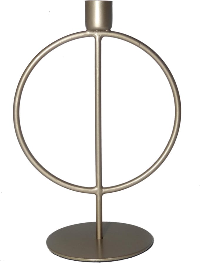 Kaarsenhouder - Boog - Branded By - Goud - 22 cm