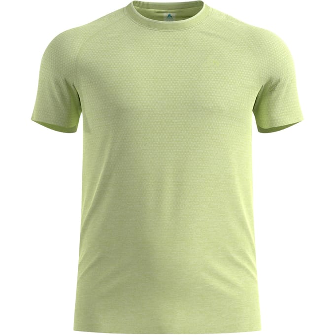 Odlo Essential Seamless Hardloopshirt Heren-limoen