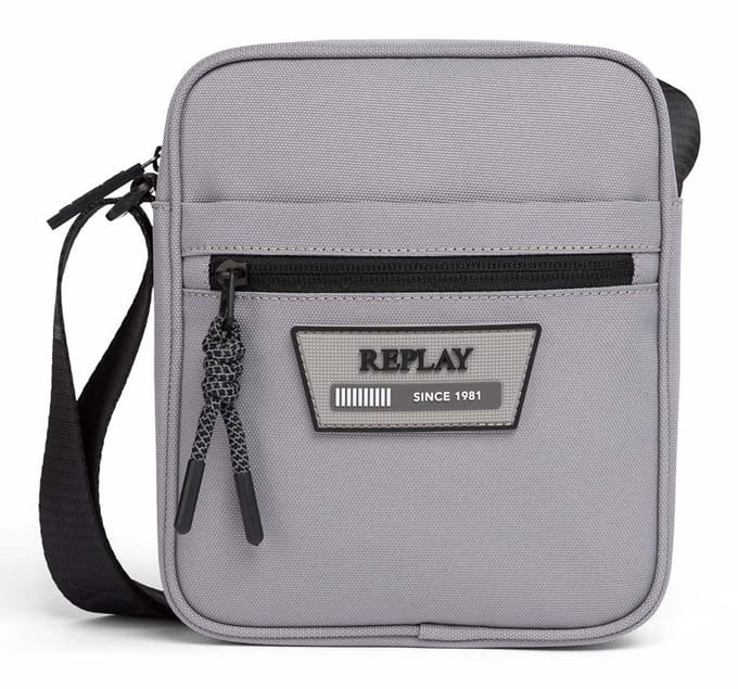 REPLAY schoudertas Reporter Bag Formal Gray grijs