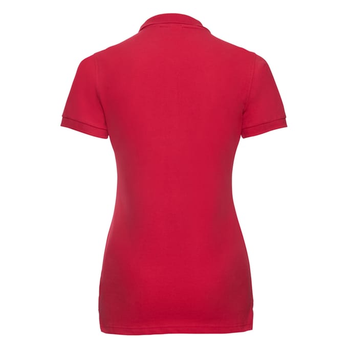 Russell Dames/Dames Stretch Fitted Poloshirt (Klassiek rood)