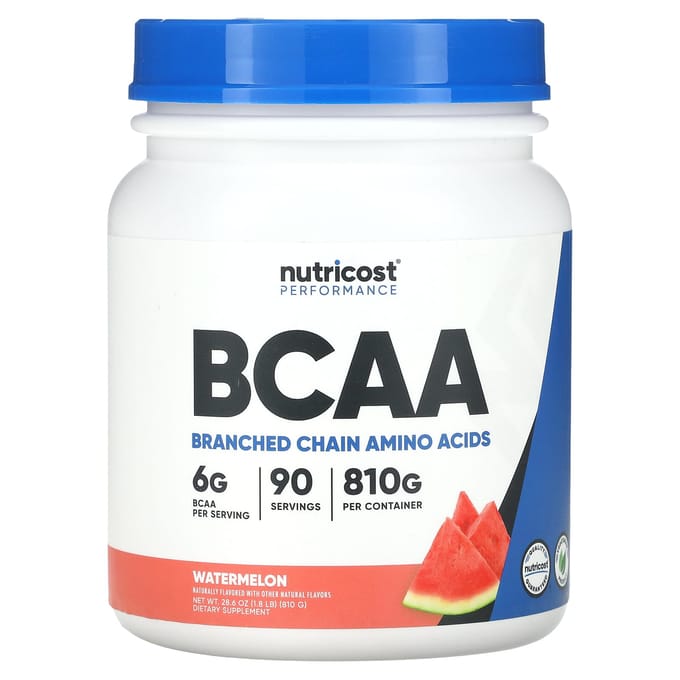 Nutricost, Performance Athlétique, BCAA, Pastèque, 1,8 lb (810 g)