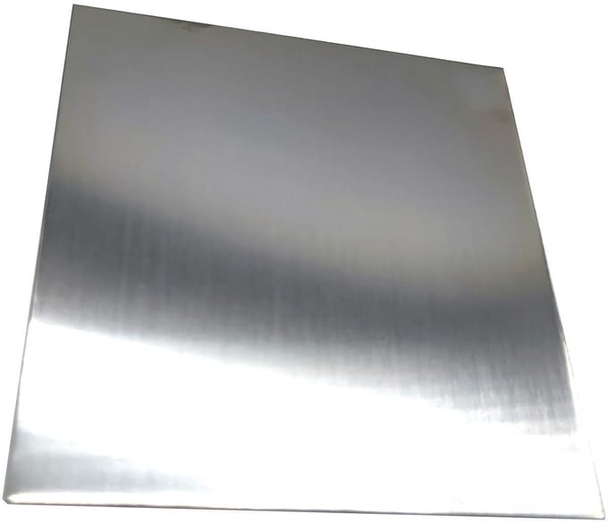Roestvrijstalen Plaat Vierkant 304 - Diktes 0.8mm tot 3mm - Diverse Afmetingen