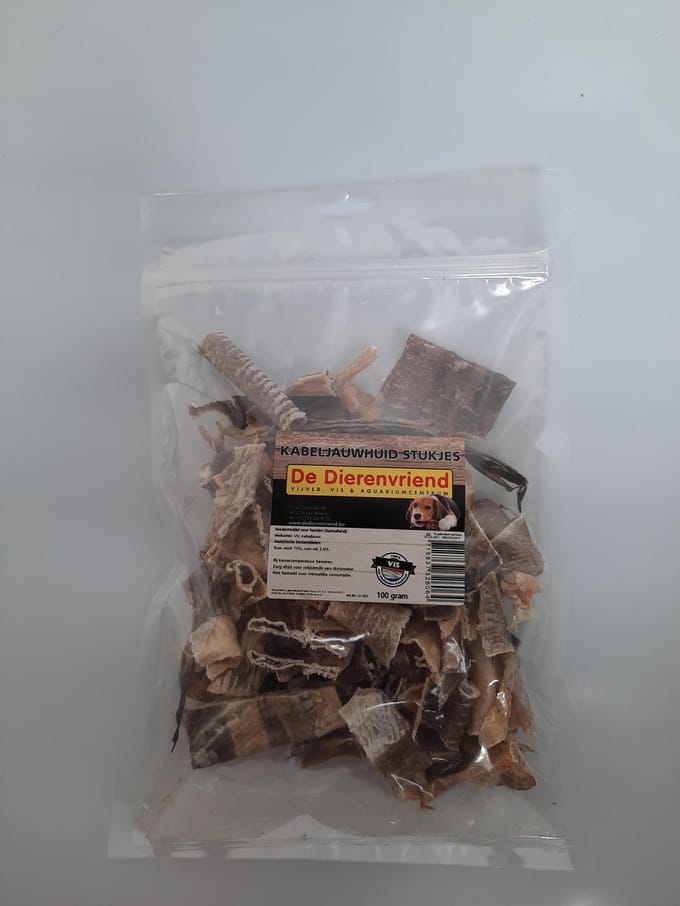 Kabeljauwhuidstukjes 100g