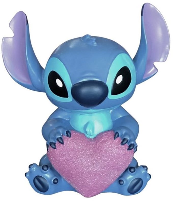 Stitch met hart,beeld,Disney 20,3 x 12,3 x 23 cm