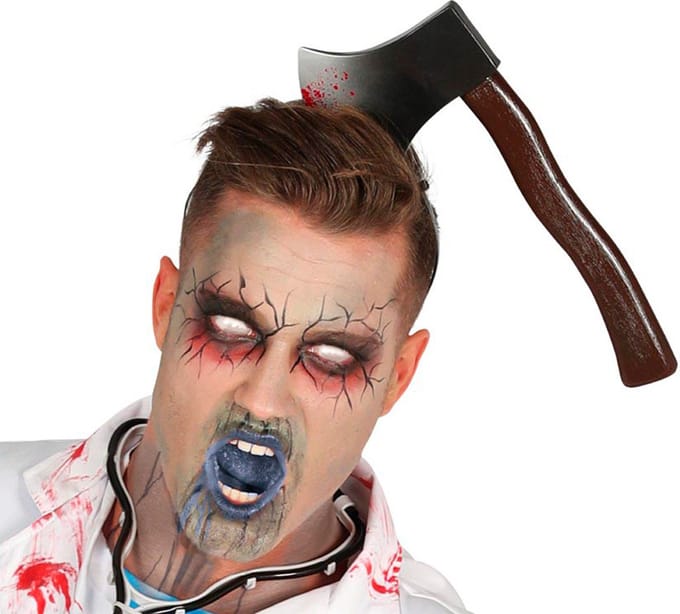 Fiestas Guirca - Tiara bijl met bloedspetters - 28 cm