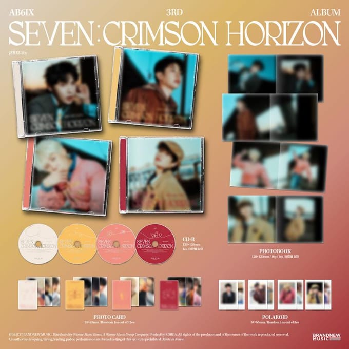 JEWEL Version AB6IX 3ème Album SEVEN CRIMSON HORIZON No POB Random beige