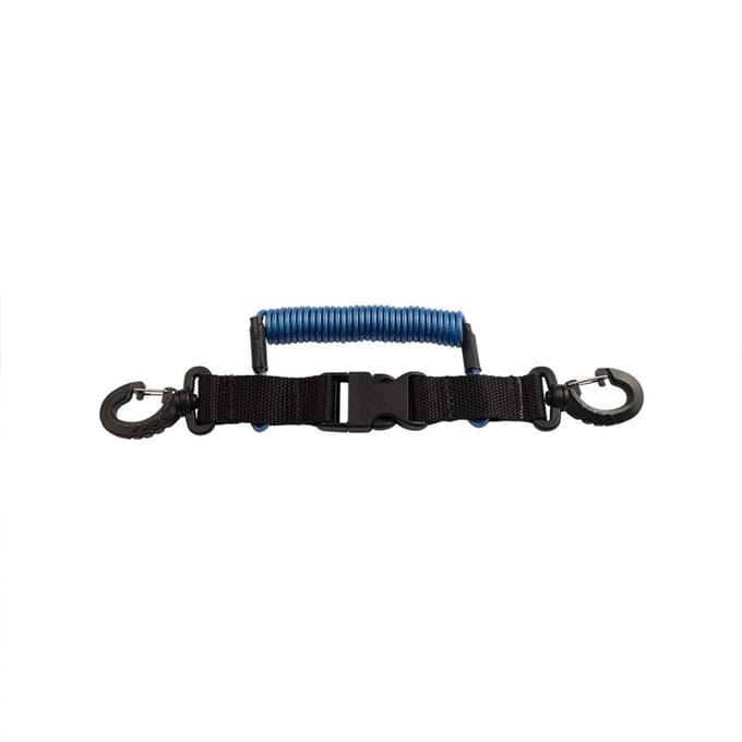 Procean spiraalkoord | 1.8 meter | met clip | blauw