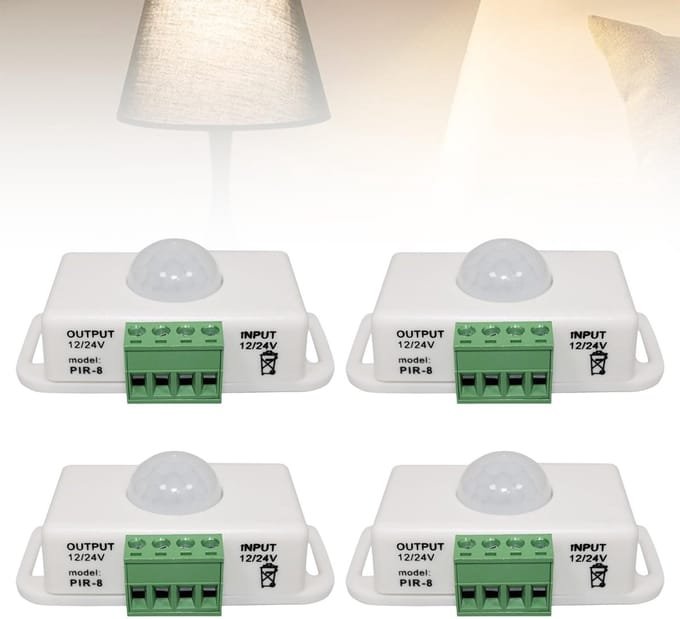 Dailygoody - Set van 4 Body Infrared Pir Bewegingssensoren