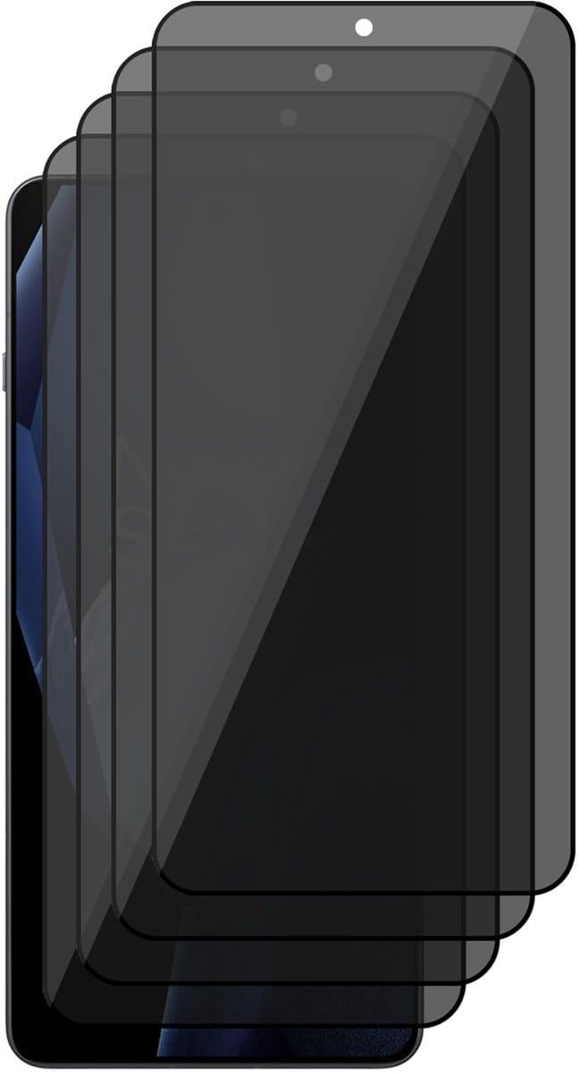 Privacy Screenprotector geschikt voor OnePlus 13R - 4x Volledig Dekkend Glas Screen Protector