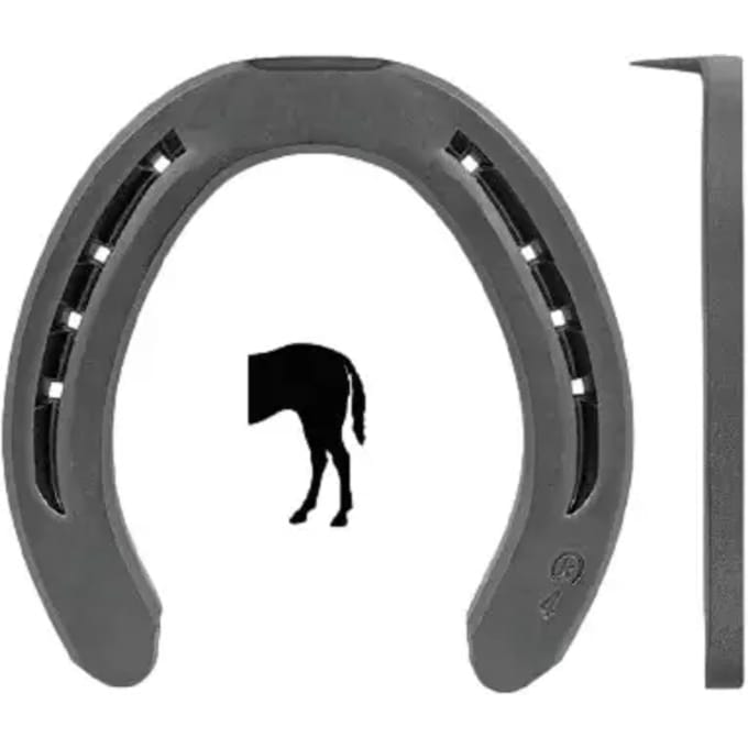 Fer à cheval achter met 1 pinçon Kerckhaert WH