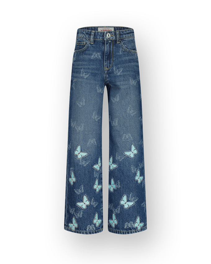 Extra Wide Leg Jeans Cassie Butterfly