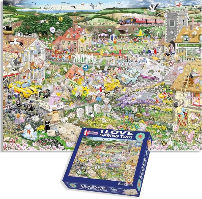 Legpuzzel 1000 Stukjes 'I Love Spring' - Gemaakt in Groot-Brittannië - 66x50cm