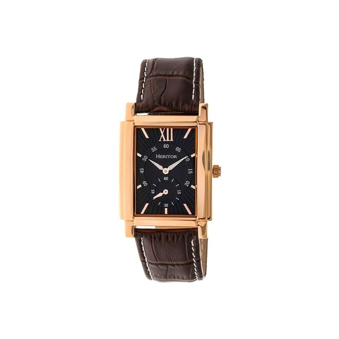 Heritor automatisch Frederick lederen band horloge