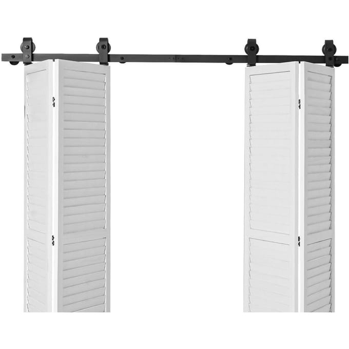 Bi-vouw Schuifstaldeur Hardware Railsysteem Kit 64  voor Vier Deuren van 15