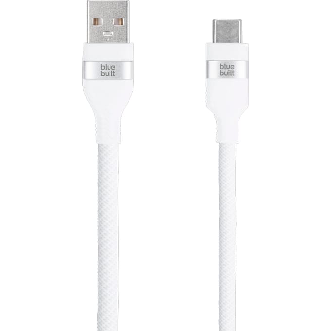 BlueBuilt Usb A naar Usb C Kabel 3m Nylon Wit