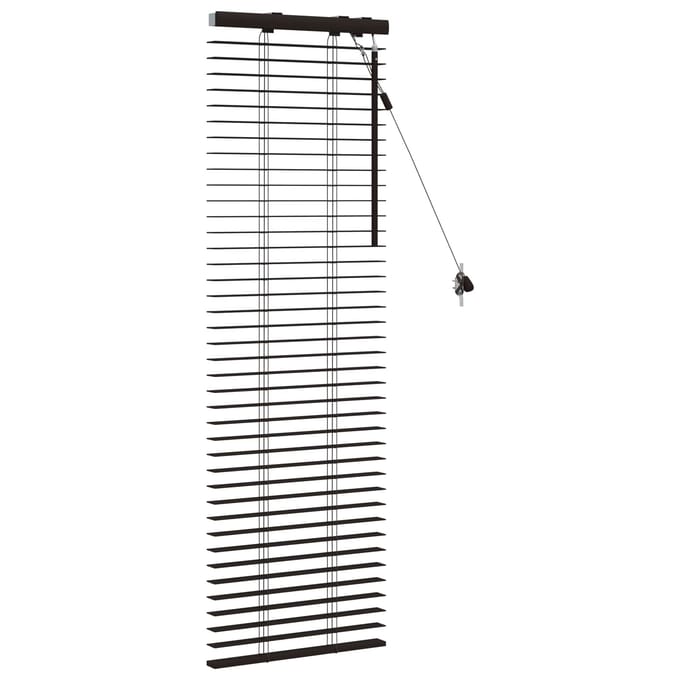 vidaXL - Venetiaanse - jaloezie - Donkerbruin - 45 - x - 130 - cm - 35 - mm