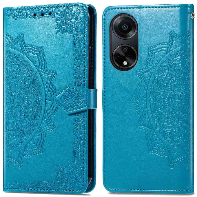 imoshion Hoesje - Geschikt voor Oppo A98 - Mandala Bookcase - Turquoise
