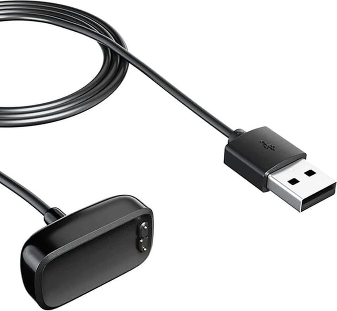GO SOLID! ® Oplader geschikt voor Fitbit Luxe en Charge 5 - 1 meter
