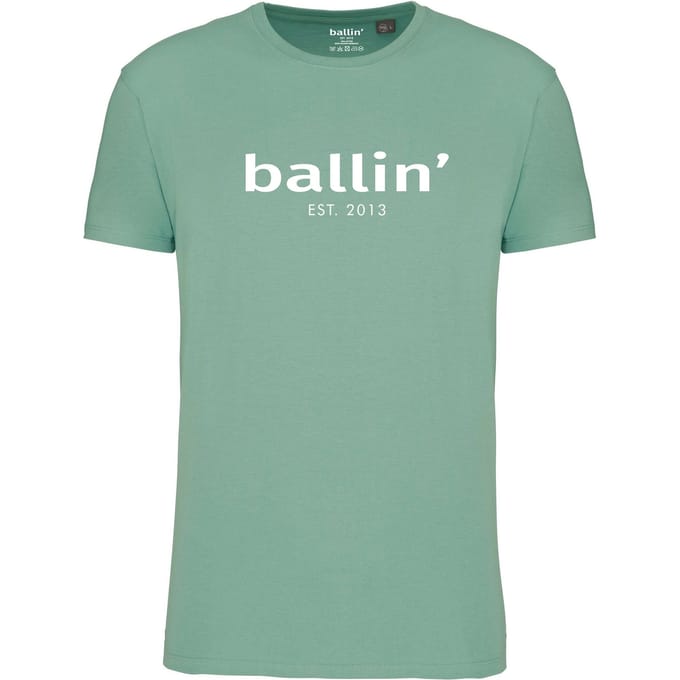 Ballin Est. 2013 - Heren Tee SS Regular Fit Shirt - Groen - Maat M