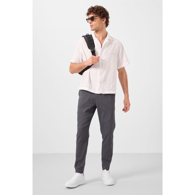 Heren Rechte Pijpen Gabardine Chino's