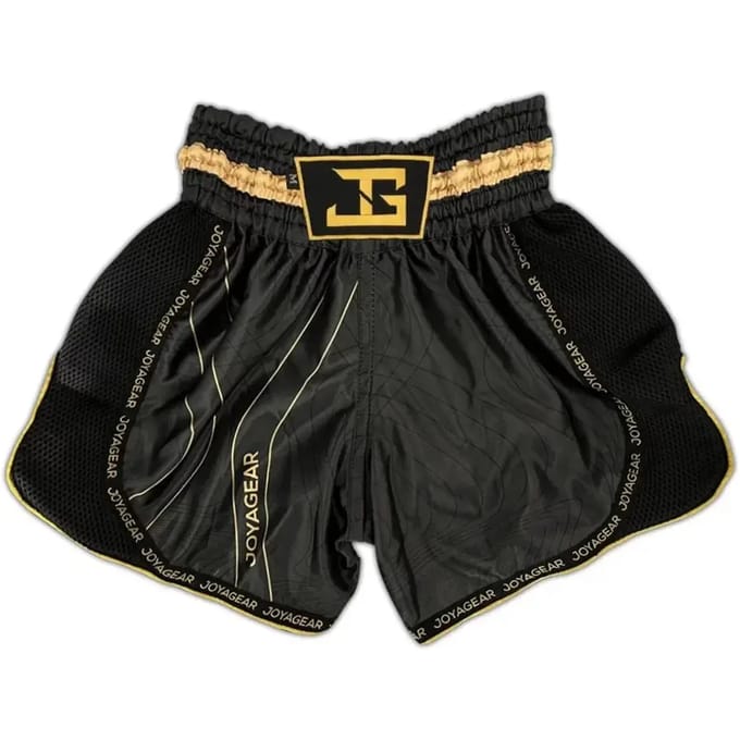 Joya Essential - Kickboks broekje - Zwart met goud (Beschikbaar in verschillende maten)