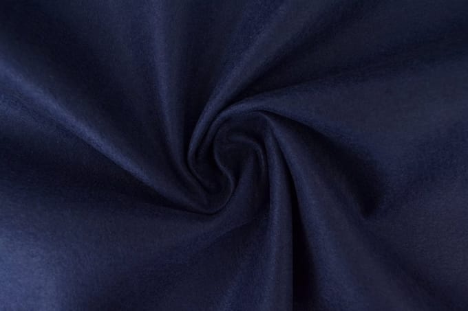 Vilt stof - 1mm dik vilt - 1 meter - Per meter - Marineblauw