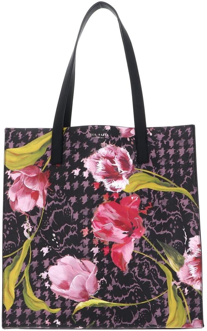 Ted Baker schoudertas shopper Floral Printed Icon Bag Black veelkleurig