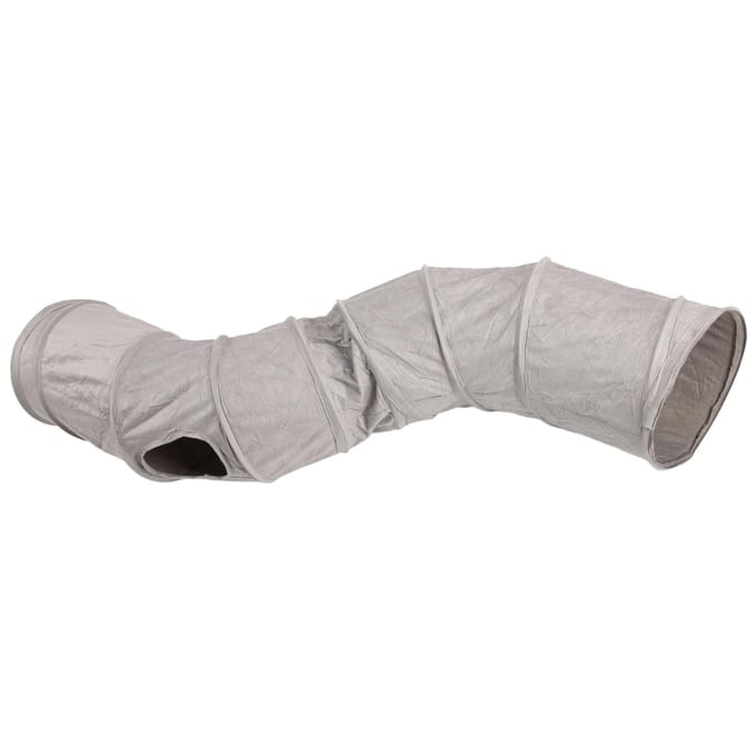 Kattentunnel Opvouwbaar Interactief Knisperend Grote Ruimte Kittentunnel Speelgoed voor Katten Kittens Klein gray