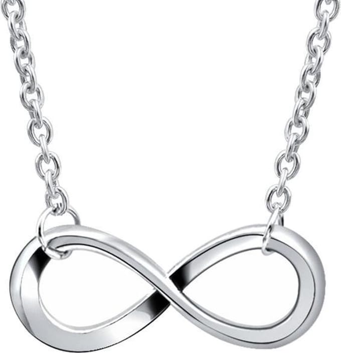 Fako Bijoux® - Ketting - Infinity - Classic - Zilverkleurig