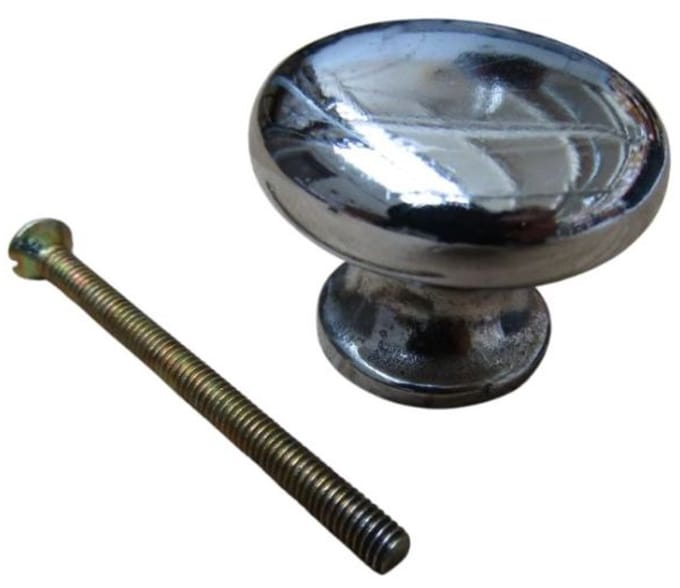 Shaker Cabinet Knob Chrome by Ironmongery World