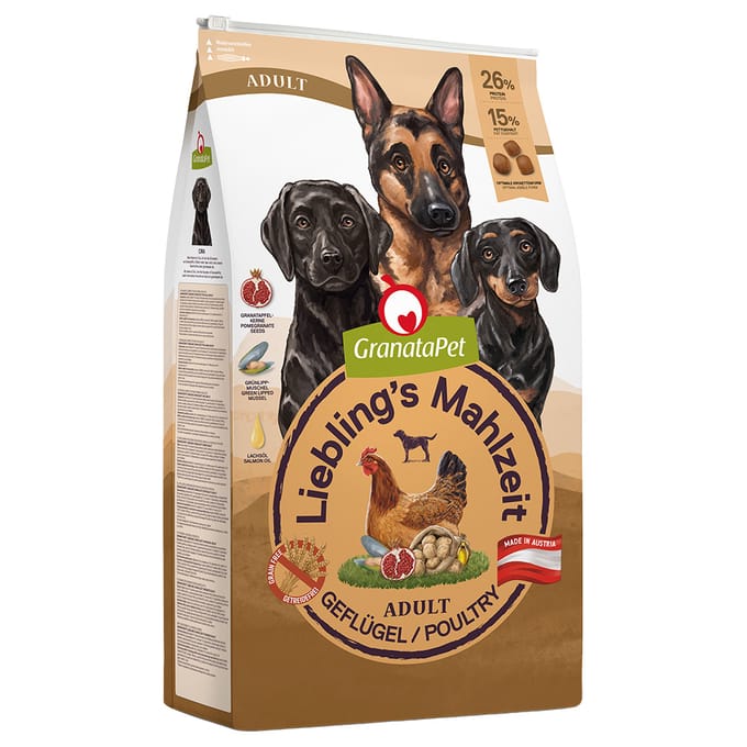 GranataPet Liebling's Mahlzeit Hondenvoer - Gevogelte - 10 kg