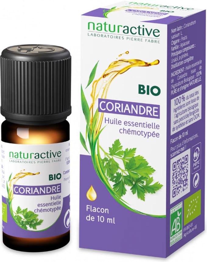 Naturactive Koriander Etherische Olie (Coriandrum Sativum L.) Bio 10 ml