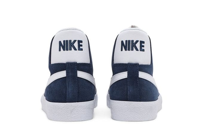 Nike SB Zoom Blazer Mid Bleu Marine Blanc 36 white