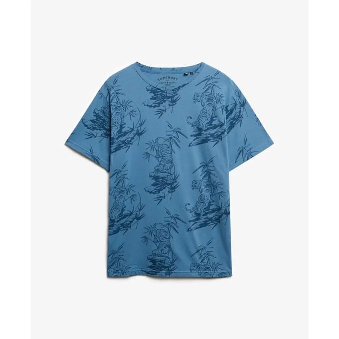 Superdry - Classic Essential T-shirt met print - Heren - T-shirts