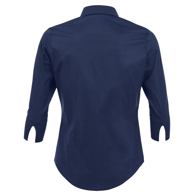 SOLS Dames/dames Effect 3/4 mouw passend werkoverhemd (Donkerblauw)