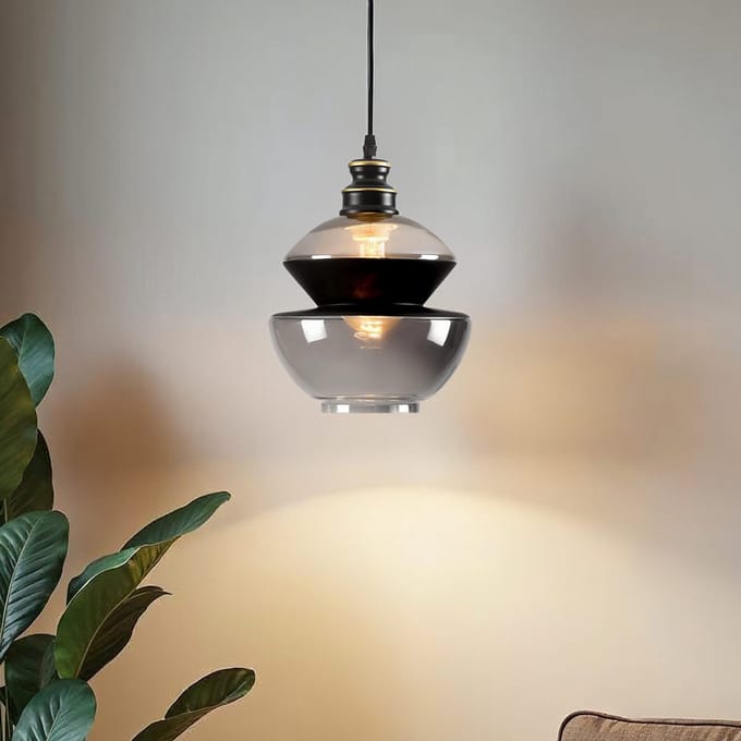 LumenXL 1-lichts hanglamp Sofie - rond glas